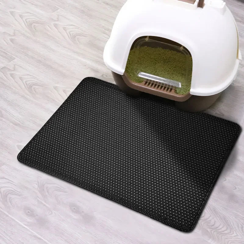 Tapis de Litière pour Chat – Sol Propre & Sans Traces