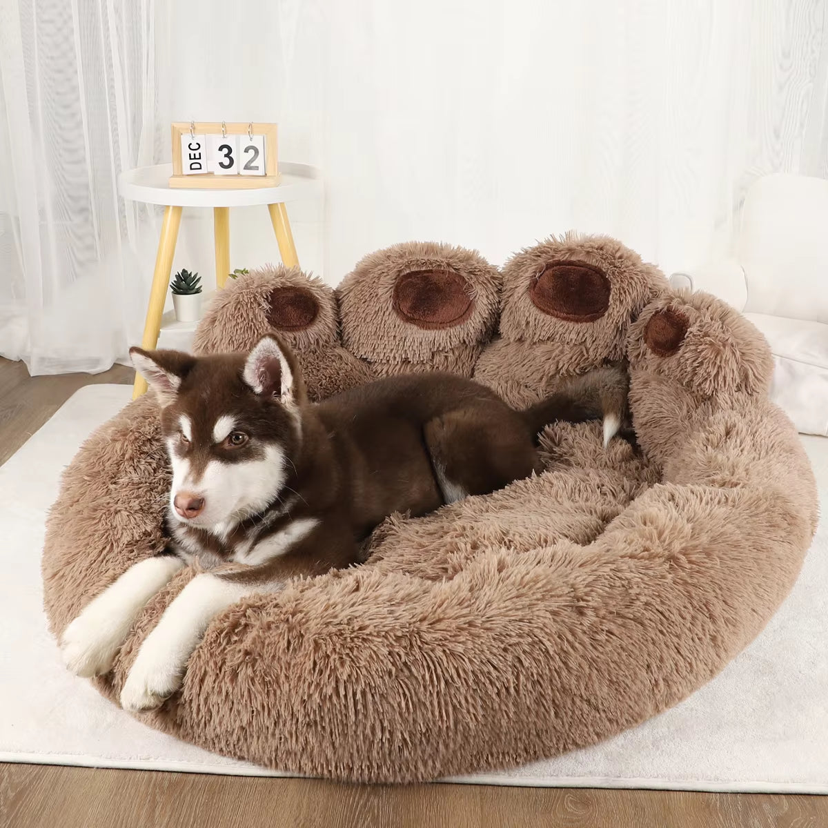 Panier pour Chien Cocooning – Confort & Chaleur Maximale