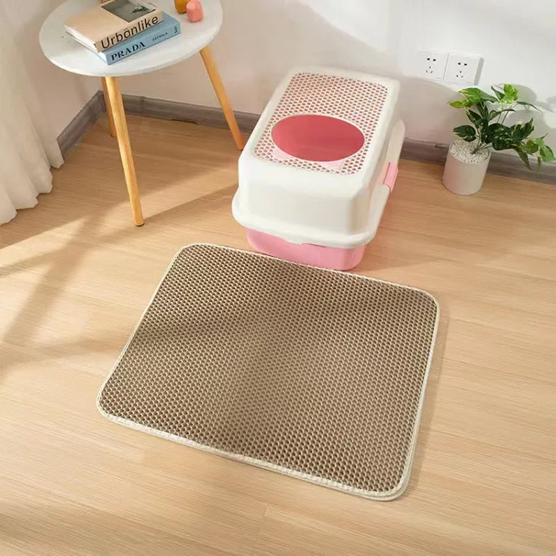 Tapis de Litière pour Chat – Sol Propre & Sans Traces